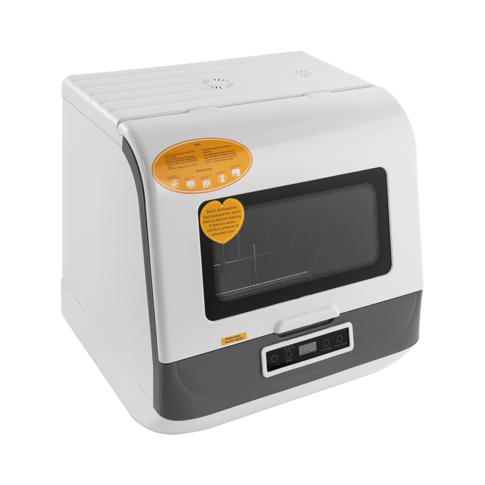 Mini Lave-Vaisselle Portable 21x21x20 Cm - Nettoyage 360° Par Vortex Et Ondes Sonores - Pour Vaisselle, Fruits Et Légumes