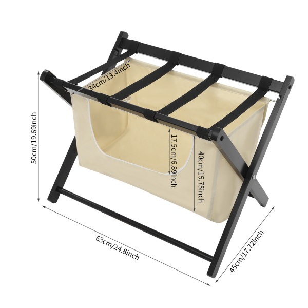 Porte-bagages pliable, support de bagages pliable, porte-bagages pour chambres d'amis, chambres à coucher, salons ou chambres d'hôtel