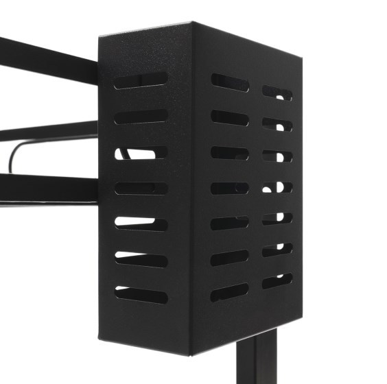 Égouttoir à couverts sur évier, égouttoir à couverts 2 niveaux, longueur 82 cm, noir