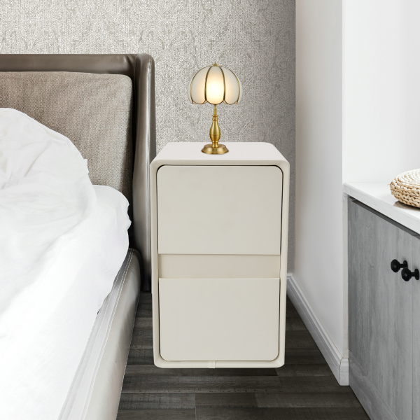 Table de chevet 30 x 40 x 48 cm, meuble de rangement pour chambre à coucher, table d'appoint à 2 tiroirs Table de chevet 30 x 40 x 48 cm, meuble de rangement pour chambre à coucher, table d'appoint à 2 tiroirs
