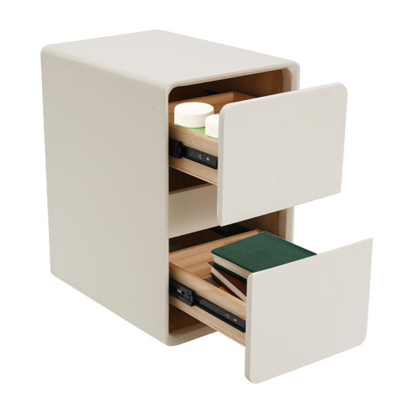 Table de chevet 30 x 40 x 48 cm, meuble de rangement pour chambre à coucher, table d'appoint à 2 tiroirs Table de chevet 30 x 40 x 48 cm, meuble de rangement pour chambre à coucher, table d'appoint à 2 tiroirs
