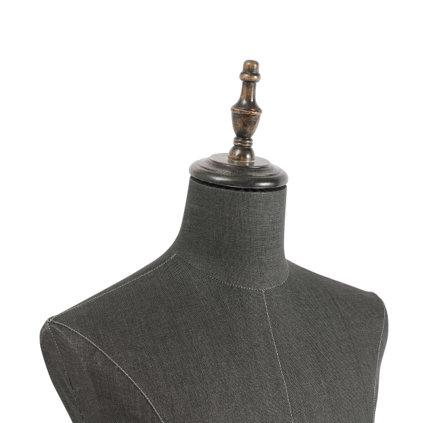 Mannequin homme avec support, mannequin demi-corps, mannequin de couture - Sans poignées SX Homme + Plaque européenne antique