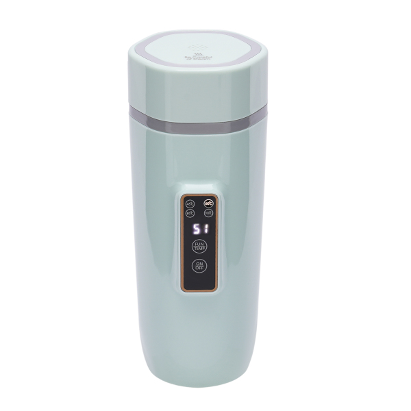 Bouilloire électrique portable 220 V 350 ml Bouilloire rapide Double 300 W Pichet thermos en acier inoxydable Vert