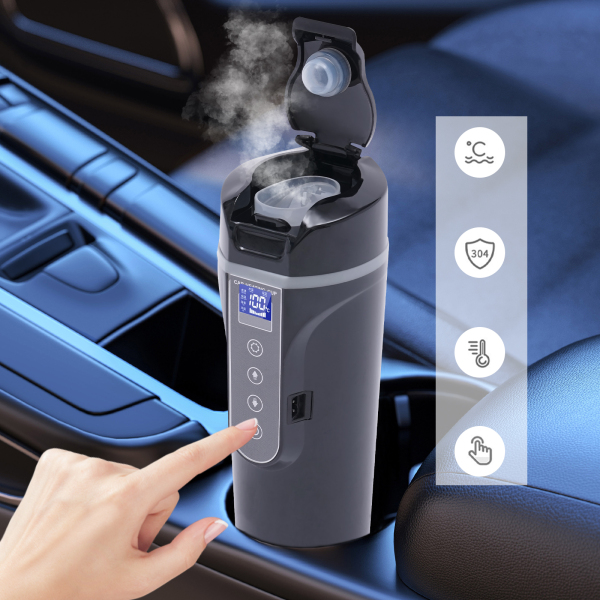 Tasse chauffante 12.0V voiture camion maison voiture petit appareil électronique affichage LED bouteille d'eau Tasse chauffante 12.0V voiture camion maison voiture petit appareil électronique affichage LED bouteille d'eau