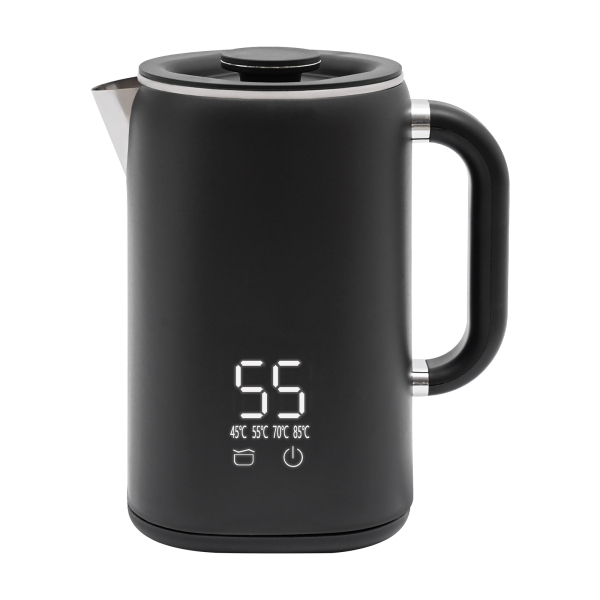 Bouilloire électrique, Bouilloire électrique pour faire bouillir de l'eau, Capacité : 1.7L, 1500W, 21*14.5*23cm, Noir