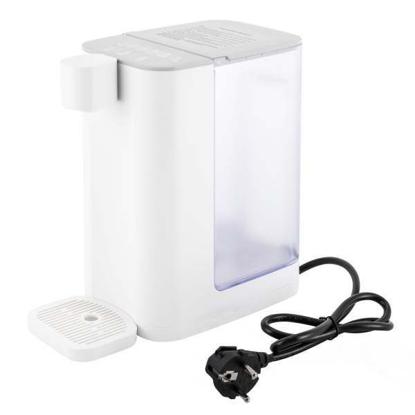 Bouilloires électriques, distributeur d'eau chaude instantanée pour un chauffage et un débit rapides, 5 températures réglables et 2 débits d'eau, réservoir d'eau de 3 litres d'une capacité de 102 onces, blanc