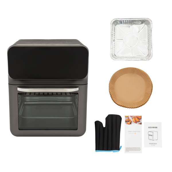 Four électrique de comptoir à convection et friteuse à air chaud 12-en-1 avec FlexDoor™ Shark Ninja DCT401C