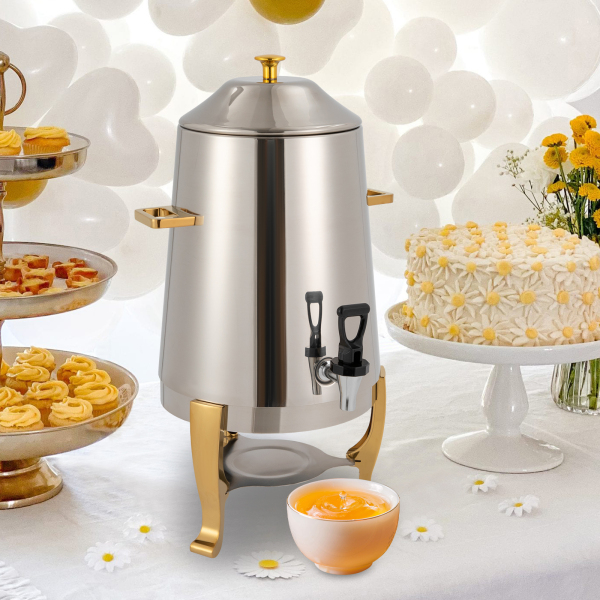 Baril Isotherme En Acier Inoxydable 10L à 60L - Distributeur D'Eau Chaude Avec Robinet Pour Fêtes, Cafés, Hôtels Et Événements