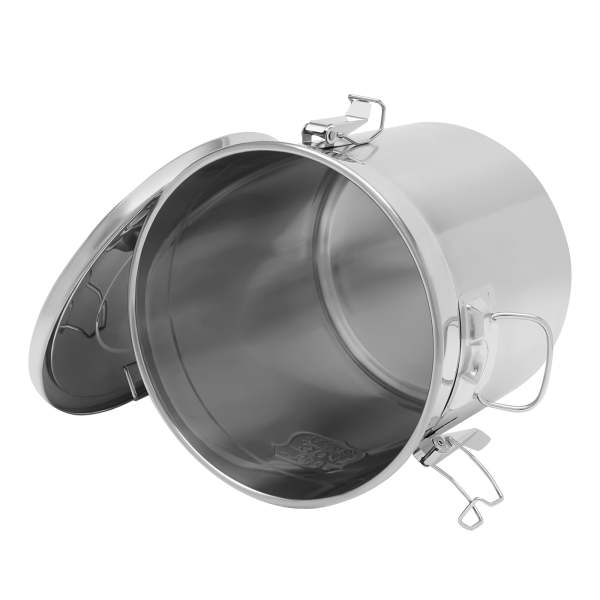 Acesunny Bidon Hermétique 6L En Acier Inoxydable 304 - Contenant Alimentaire Étanchéité Parfaite Pour Céréales, Farine Et Aliments Secs