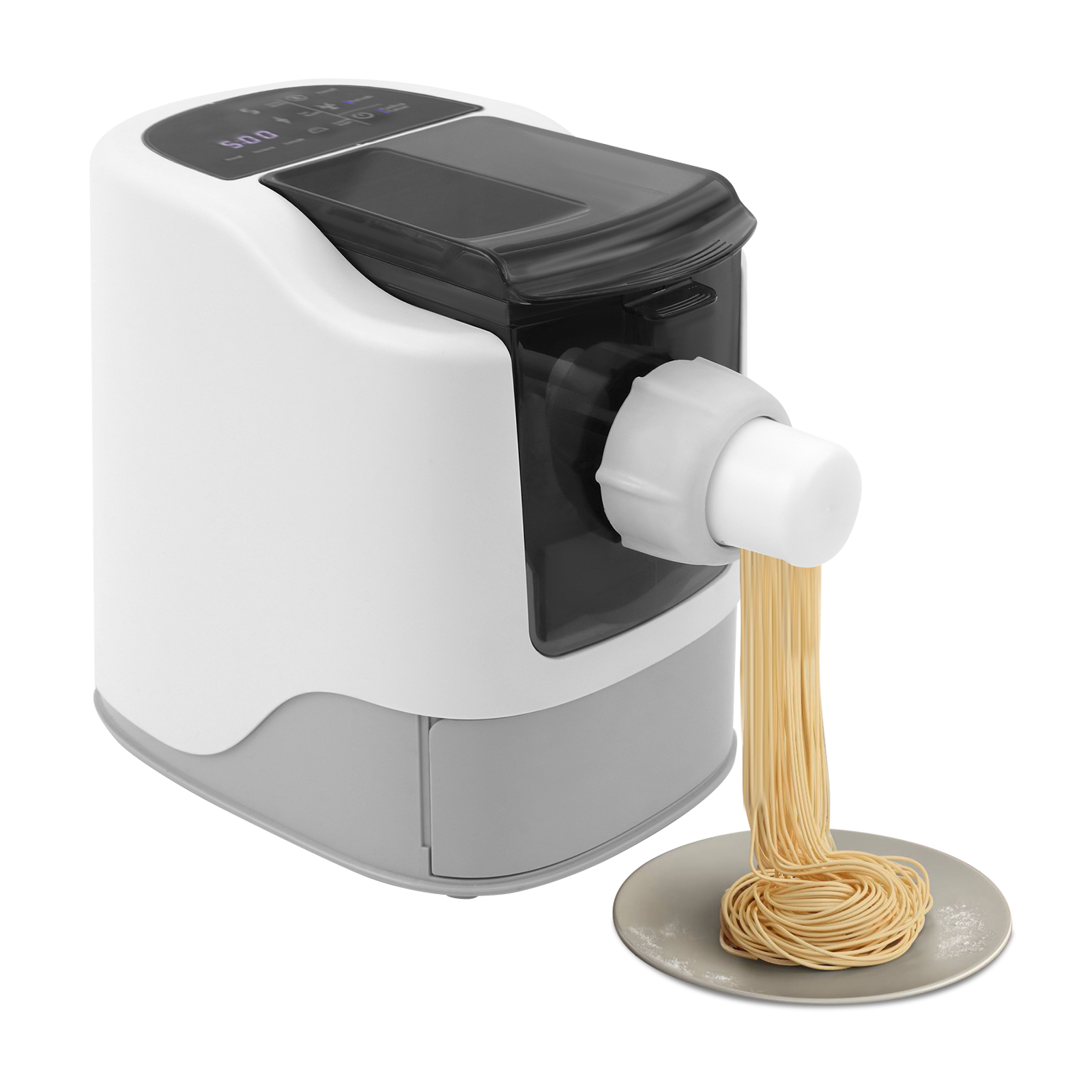 Machine à Pâtes Électrique HENDI - 3 Rouleaux Inclus (Tagliatelle, Fettucine) - Épaisseur Réglable 0.2-2.5mm - 70W