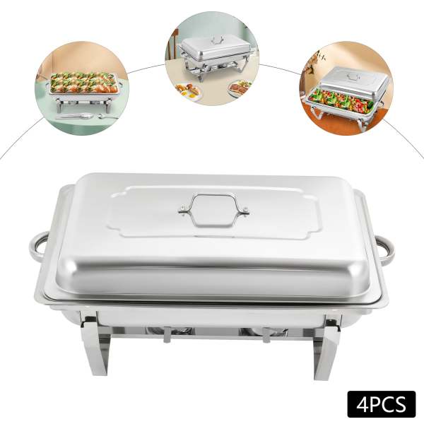 Chafing Dish en acier inoxydable Chafing Dishes servant des chauffe