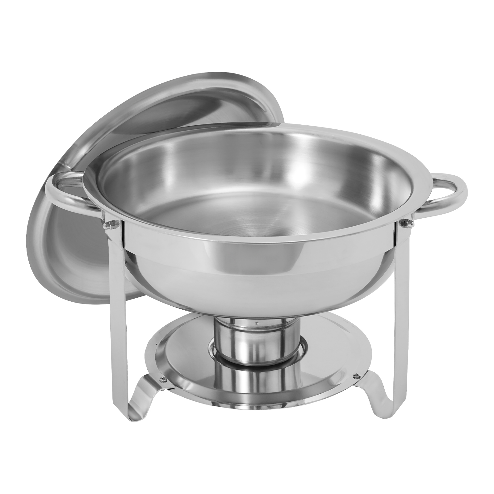 Chauffe-buffet En Acier Inoxydable 11 L - Double Compartiment, Réchaud à Alcool - Pour Fêtes, Mariages, Banquets - 3
