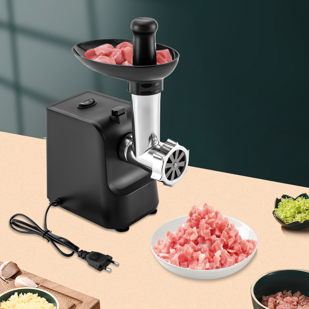 Hachoir à Viande électrique Yabano 450W (3000W Max) - Robuste, Inox, Avec Kit Saucisses Et Kibbe, 2 Grilles, Marche Arrière