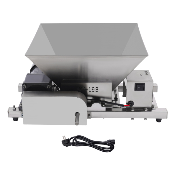 Broyeur de fruits, machine de broyage standard européenne, broyeur argenté, 20,47 x 11,81 x 14,96 pouces, 60 W, pour broyer les fruits pelés et coupés en dés