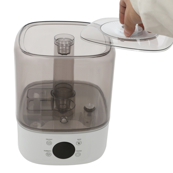 Humidificateur, humidificateur à remplissage par le haut, humidificateur intelligent pour chambres, chambres d'enfants, salles de yoga - Blanc Humidificateur, humidificateur à remplissage par le haut, humidificateur intelligent pour chambres, chambres d'enfants, salles de yoga - Blanc