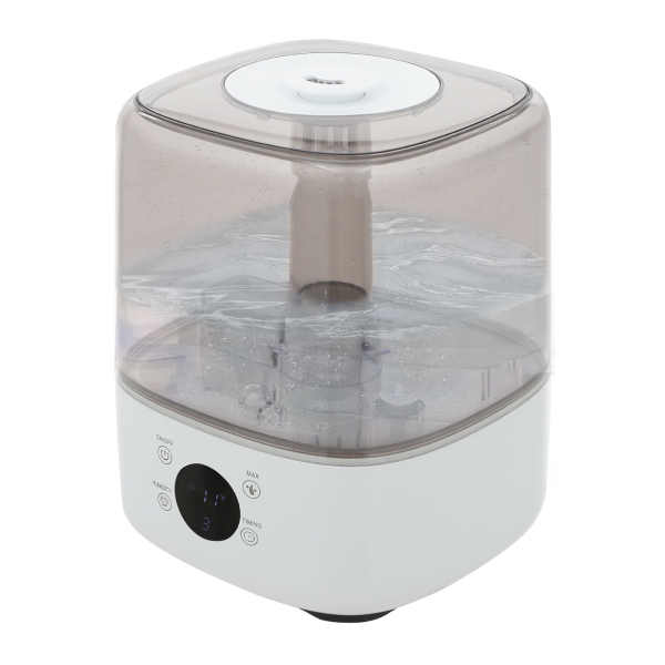 Humidificateur, humidificateur à remplissage par le haut, humidificateur intelligent pour chambres, chambres d'enfants, salles de yoga - Blanc Humidificateur, humidificateur à remplissage par le haut, humidificateur intelligent pour chambres, chambres d'enfants, salles de yoga - Blanc
