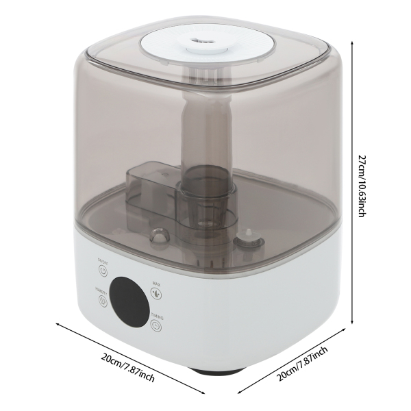 Humidificateur, humidificateur à remplissage par le haut, humidificateur intelligent pour chambres, chambres d'enfants, salles de yoga - Blanc Humidificateur, humidificateur à remplissage par le haut, humidificateur intelligent pour chambres, chambres d'enfants, salles de yoga - Blanc