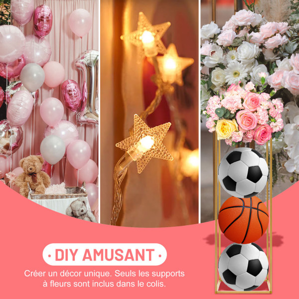 Runiash Lot de 8 supports de ballons de 76,2 cm pour table de ballons, centre de table, support pour mariage, anniversaire, fête prénatale, décoration de fête, banquet