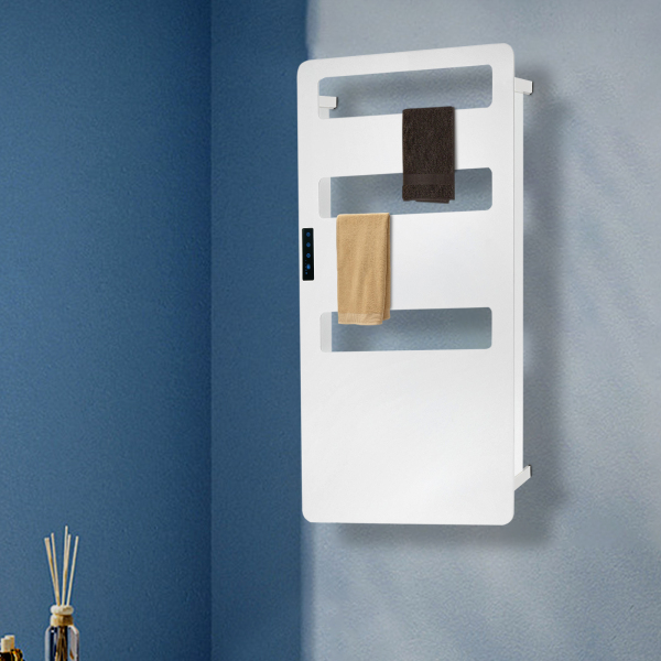 Radiateur de salle de bain, sèche-serviettes électrique, sèche-serviettes avec interrupteur tactile, minuterie