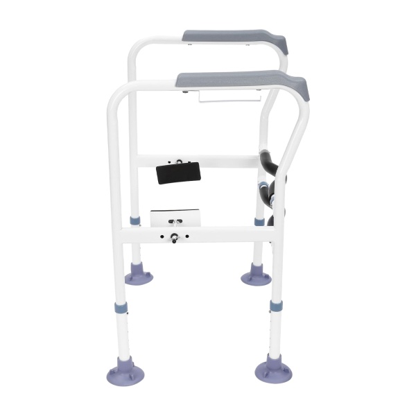Siège de toilette réglable en hauteur avec repose-pieds à ventouse puissante. pour personnes agées, femmes enceintes,handicapées