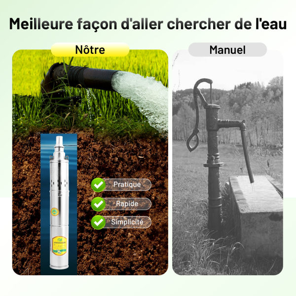 Pompe à eau solaire 2 ans de garantie 270w 0.4HP pompe Submersible SS304 24v meilleur prix de 3 DC pompe à eau solaire pour jardin et ferme  13