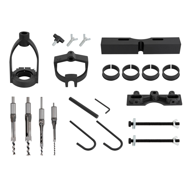 Accessoire de mortaisage pour perceuse à pression, jeu de burins à 4 forets, modèle d'outils de mortaisage et de tenonnage