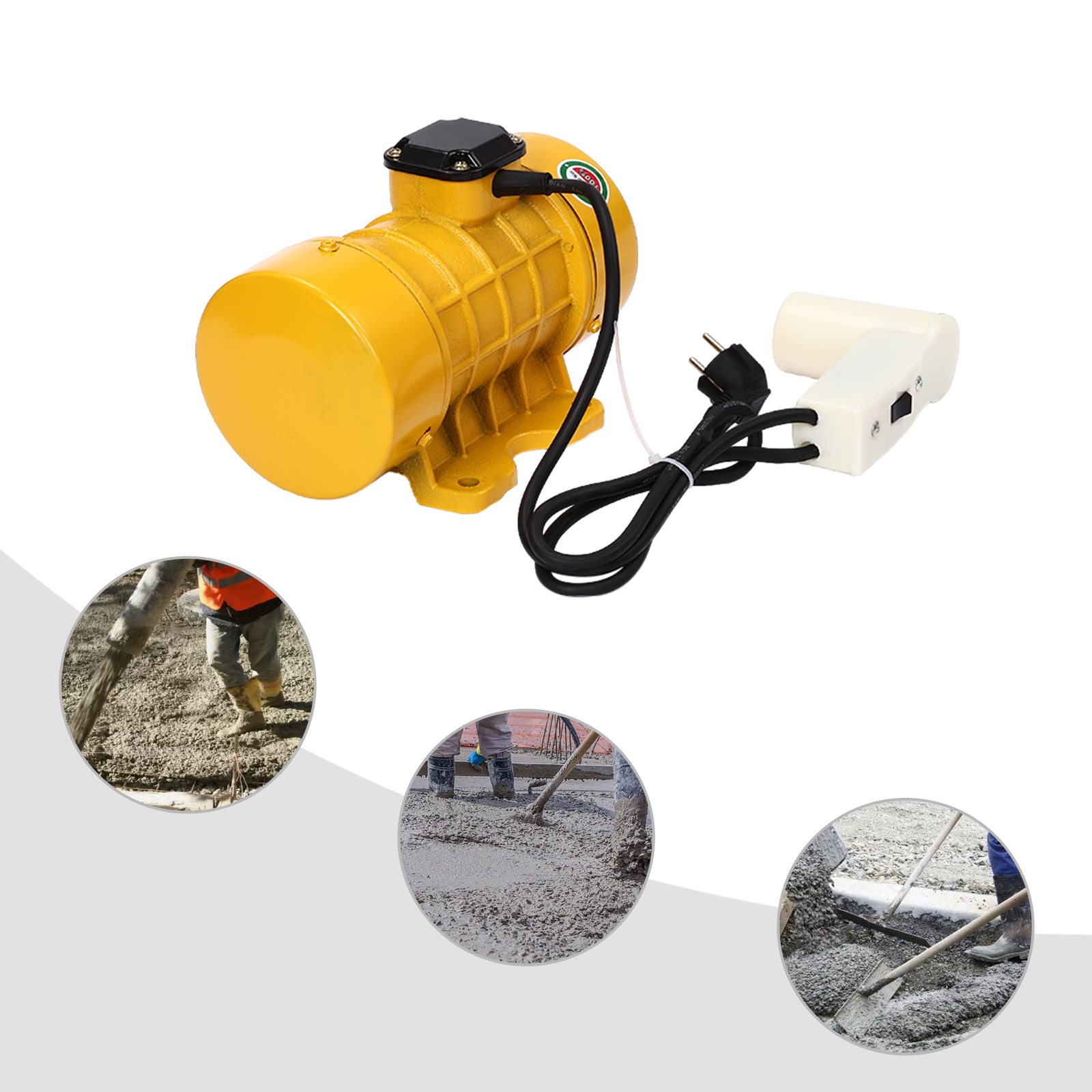 Vibromasseur à Béton électrique 250W - Force 100 Kg, Vitesse 3500 Tr/min | Pour Lissage Carrelage, Chape
