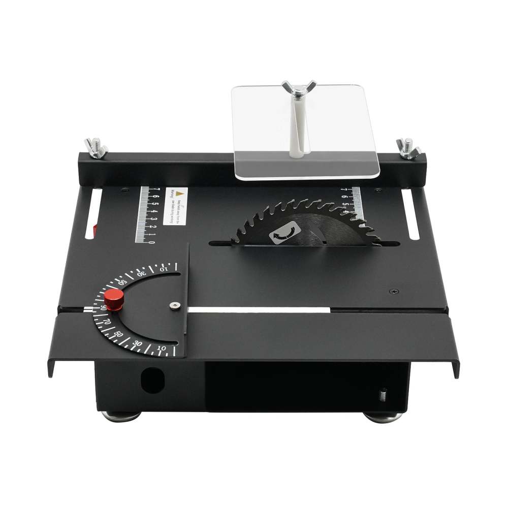 Mini Scie Circulaire De Table 100W - 7 Vitesses Réglables Avec 4 Lames - Idéale Pour DIY Et Modélisme
