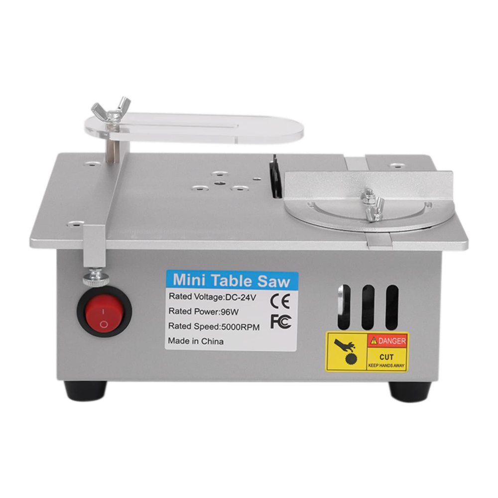 Mini Scie Circulaire De Table + Ponceuse à Bande – Précision Portable 0-20 Mm, 4 Lames Incluses, Moteur 775 Cuivre, Idéale Modélisme & Bricolage