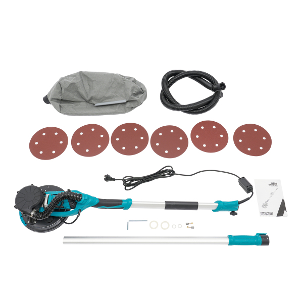 Ponceuse électrique pour plafond et mur avec extracteur de poussière, ponceuse à cloison sèche à vitesse variable, ponceuse électrique sans poussière pour cloison sèche