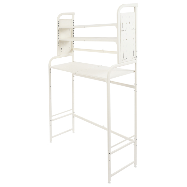 Étagère réglable pour buanderie, étagère extensible pour le rangement de la machine à laver et du sèche-linge au-dessus des toilettes