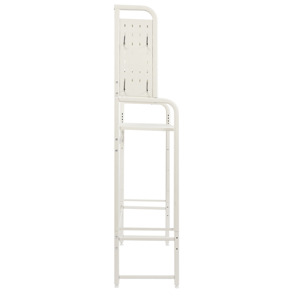 Étagère réglable pour buanderie, étagère extensible pour le rangement de la machine à laver et du sèche-linge au-dessus des toilettes