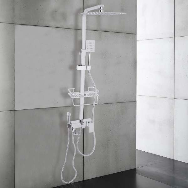 Système de douche 4 en 1 avec douche à effet pluie
