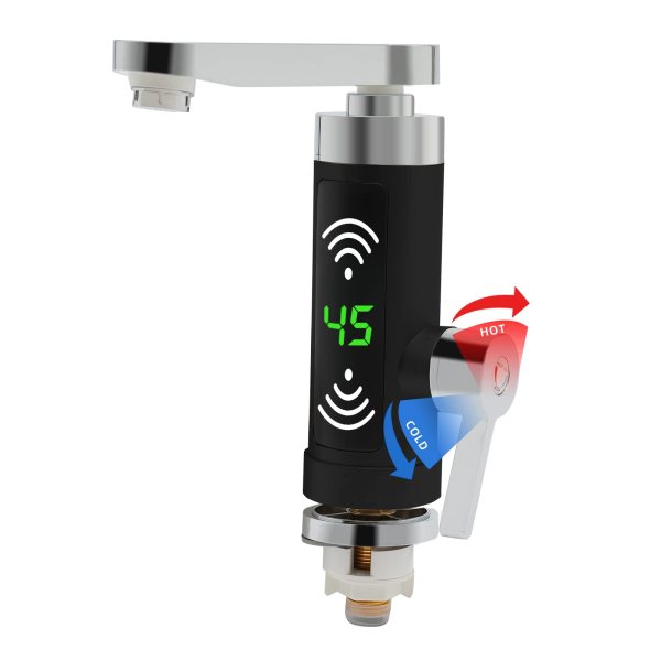 Robinet d'eau électrique 3kW, robinet de chauffage d'eau instantané, chauffe-eau instantané rotatif à 360°, robinet de cuisine