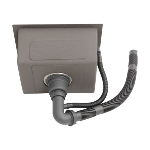 Évier de cuisine en acier inoxydable argenté 30 x 40 cm avec bonde - Grande capacité, installation facile Évier de cuisine en acier inoxydable argenté 30 x 40 cm avec bonde - Grande capacité, installation facile