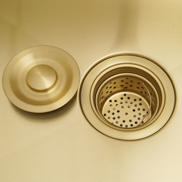 Évier doré 60x45 + ensemble de bonde + distributeur de savon doré + grand robinet incurvé doré + robinet purificateur d'eau doré + panier de vidange épais doré Évier doré 60x45 + ensemble de bonde + distributeur de savon doré + grand robinet incurvé doré + robinet purificateur d'eau doré + panier de vidange épais doré