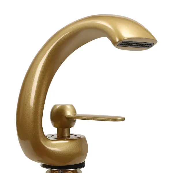 Robinet de salle de bain, robinet de lavabo moderne, robinet cascade, lavabo en laiton, robinet de salle de bain, robinet à poignée unique, chaud et froid pour salle de bain