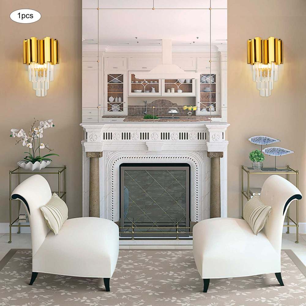 Applique cristal -  ensemble d'appliques murales- modèle Gold K - sans ampoule