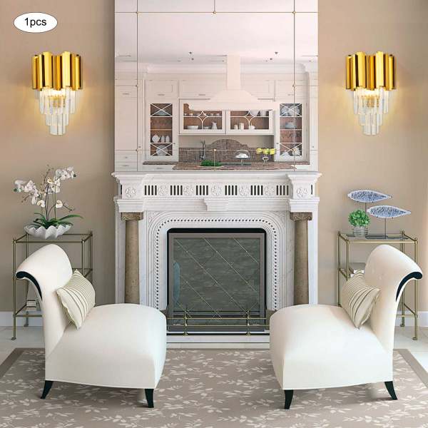Applique cristal - ensemble d'appliques murales- modèle Gold K - sans ampoule Applique cristal - ensemble d'appliques murales- modèle Gold K - sans ampoule
