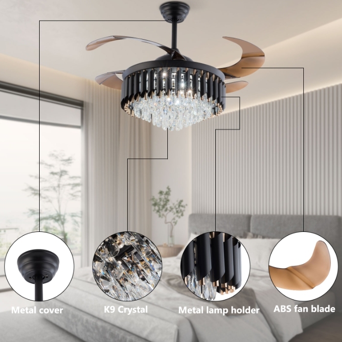 Lustre Ventilateur De Plafond Led
