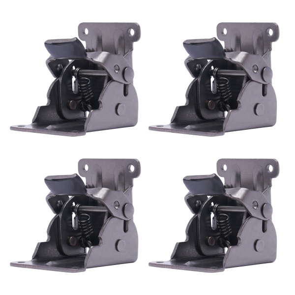 Lot de 4 équerres pliantes 0°-90°, charnières pliables pour table, établi, plateforme de couchage