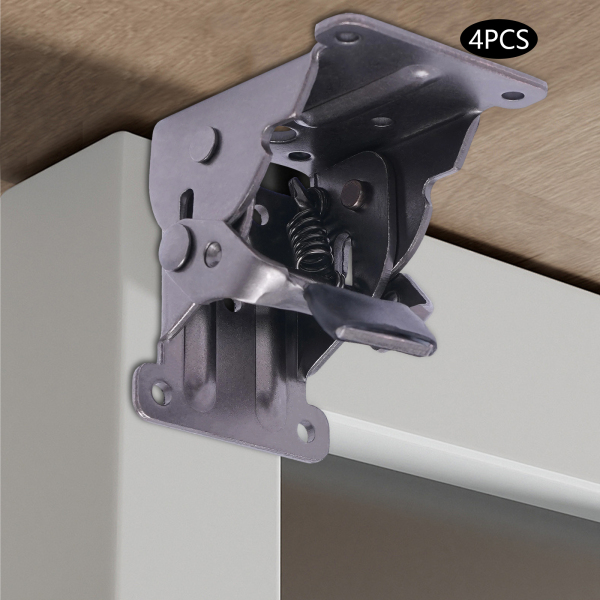 Lot de 4 équerres pliantes 0°-90°, charnières pliables pour table, établi, plateforme de couchage