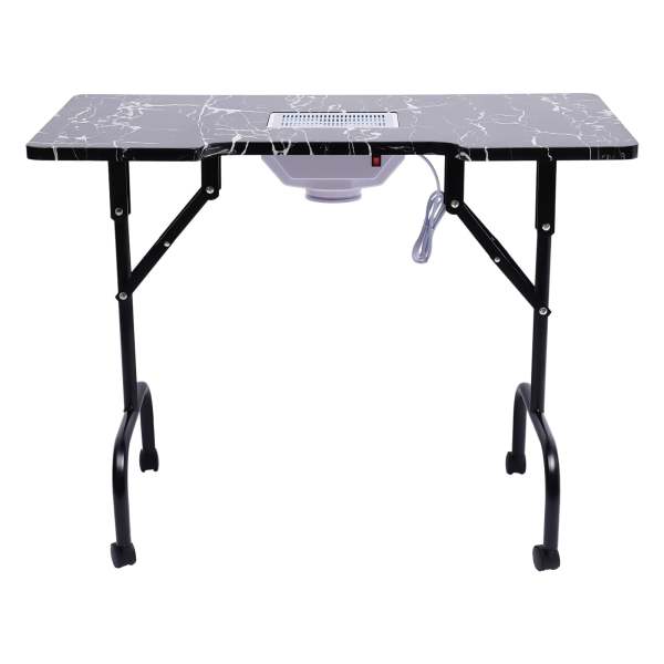 Table à ongles portable pour les techniciens avec fonction de pliage. Bureau de manucure pour le salon et la maison