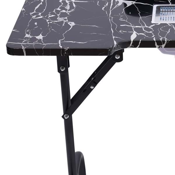 Table à ongles portable pour les techniciens avec fonction de pliage. Bureau de manucure pour le salon et la maison Table à ongles portable pour les techniciens avec fonction de pliage. Bureau de manucure pour le salon et la maison