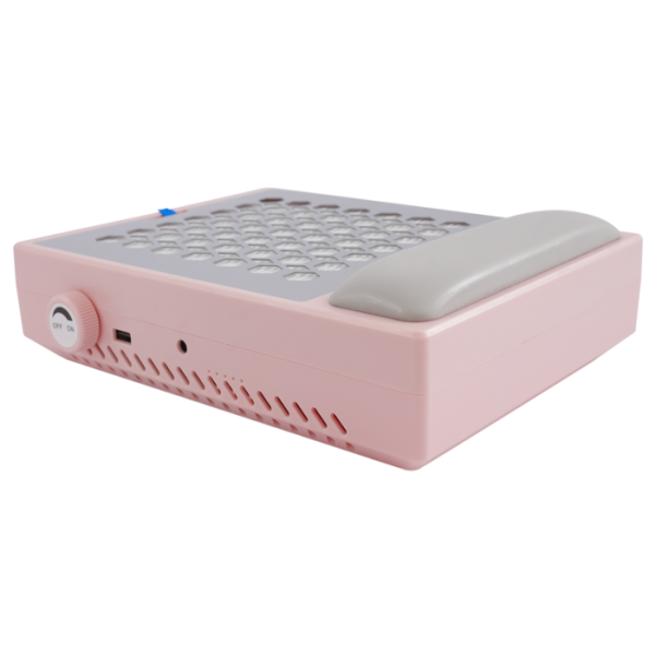 Aspirateur à ongles 56 W, dépoussiéreur d'ongles, 4 200 tr/min, avec filtre - Rose