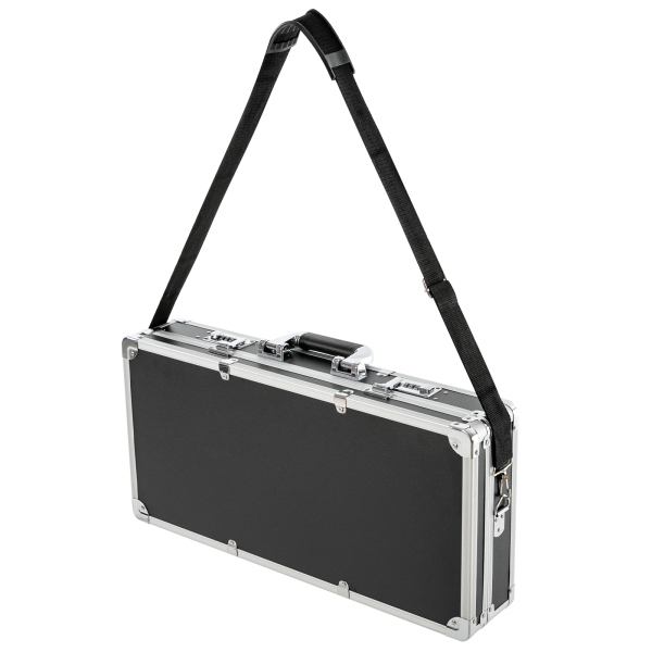 Salon de beauté étui de barbier Kits d'outils de coiffeur organisateur étui de voyage de barbier pour ranger les outils de coiffure 21,65*10,63*4,33 en argent