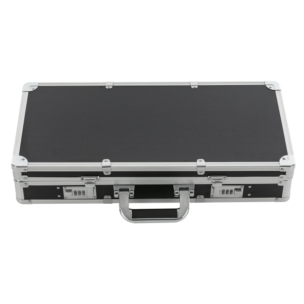 Salon de beauté étui de barbier Kits d'outils de coiffeur organisateur étui de voyage de barbier pour ranger les outils de coiffure 21,65*10,63*4,33 en argent