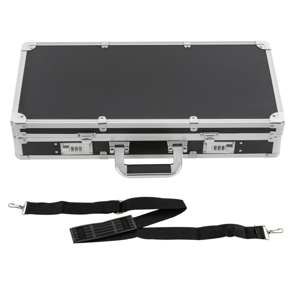 Salon de beauté étui de barbier Kits d'outils de coiffeur organisateur étui de voyage de barbier pour ranger les outils de coiffure 21,65*10,63*4,33 en argent