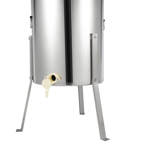 SICHENSH Extracteur De Miel électrique à 4 Cadres En Acier Inoxydable - Extracteur De Miel 140 W - Avec Sortie De Miel Et Couvercle En Acrylique - Essoreuse Tangentielle électrique Pour L'industrie