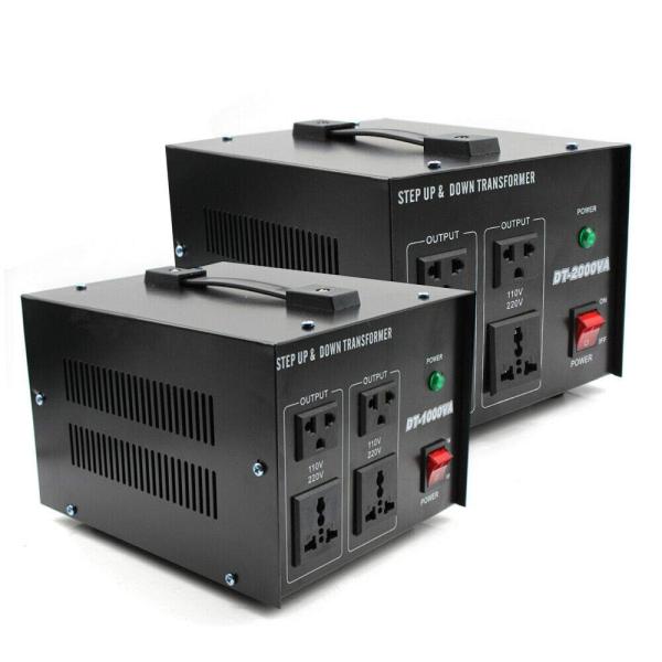 Convertisseur de tension 110 V-220 V/220 V-110 V USA Transformateur vers prise européenne automatique Step Up & Step Down (1000 W)